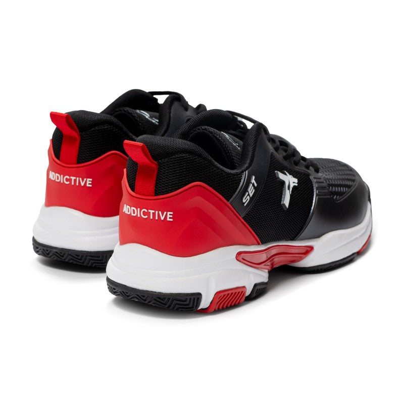 Tenis Set Negro/Rojo